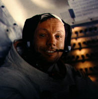 Armstrong im Mondlandemodul "Eagle"