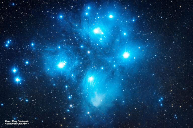 M 45 – Die Plejaden im Sternbild Stier