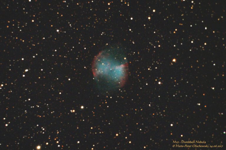 M 27 – Der Hantelnebel im Sternbild Füchslein