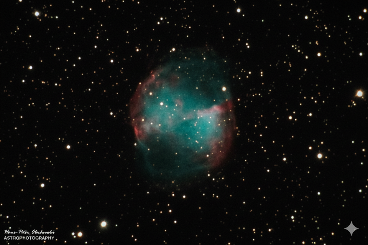 M 27 – Der Hantelnebel im Sternbild Füchslein
