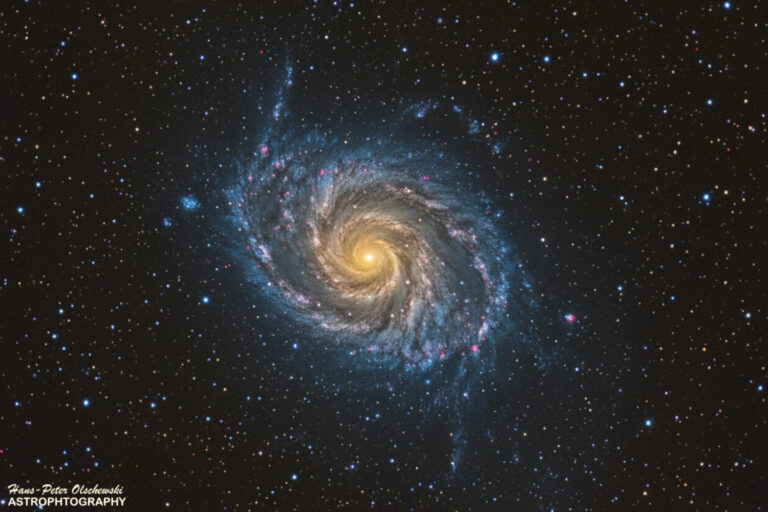 M 101 – Feuerradgalaxie im Sternbild Großer Bär