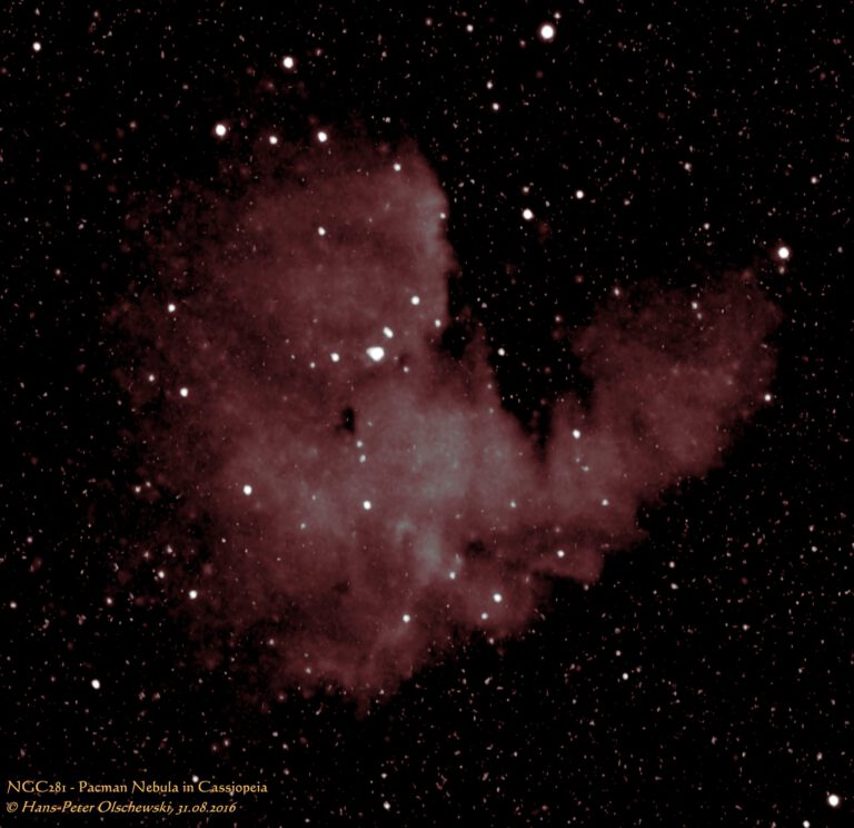 Pacman-Nebel im Sternbild Kassiopeia