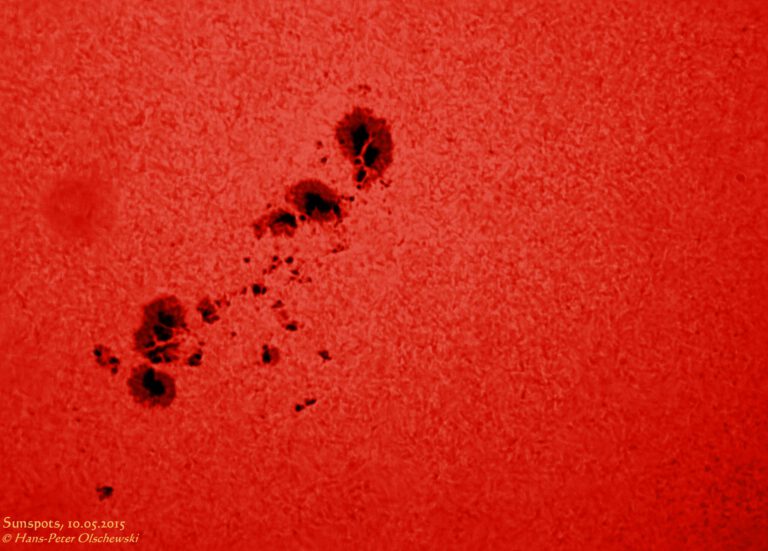 Sonnenflecken vom 10.05.2015
