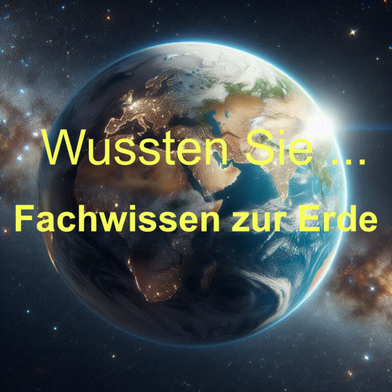 Wussten Sie… – Fachwissen zur Erde