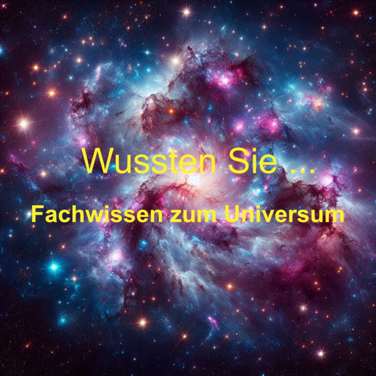 Wussten Sie… – Fachwissen zum Universum