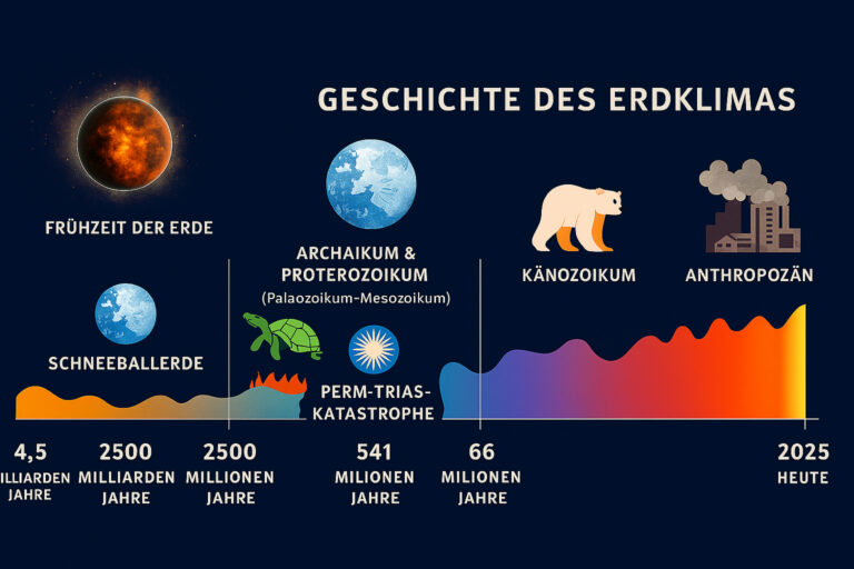 Geschichte des Erdklimas von der Entstehung bis heute