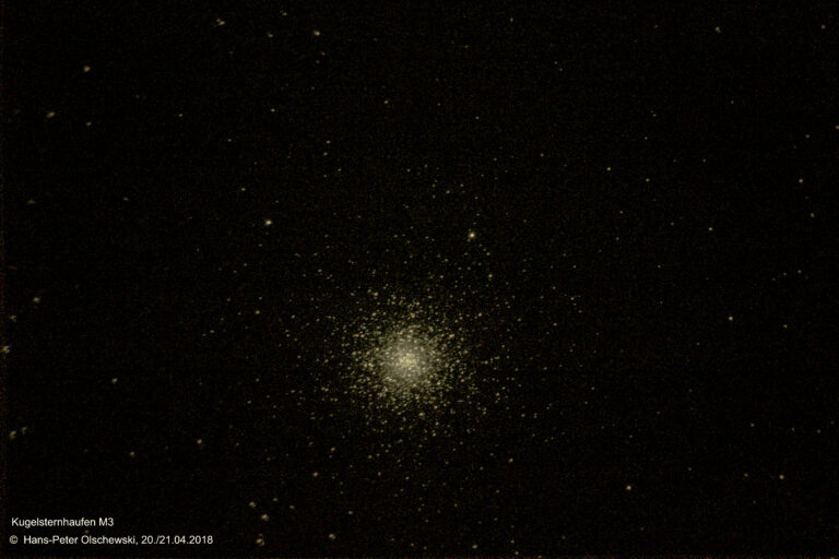 Kugelsternhaufen M3 im Sternbild Jagdhunde (Canes Venatici)