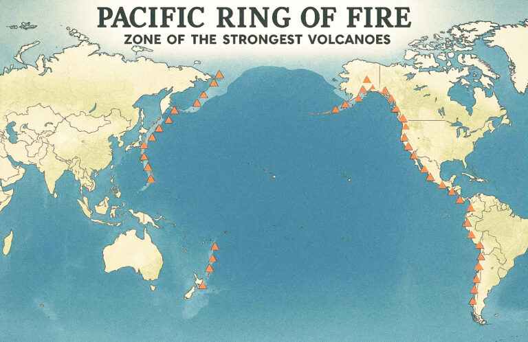 Pazifischer Feuerring – Zone der stärksten Vulkane