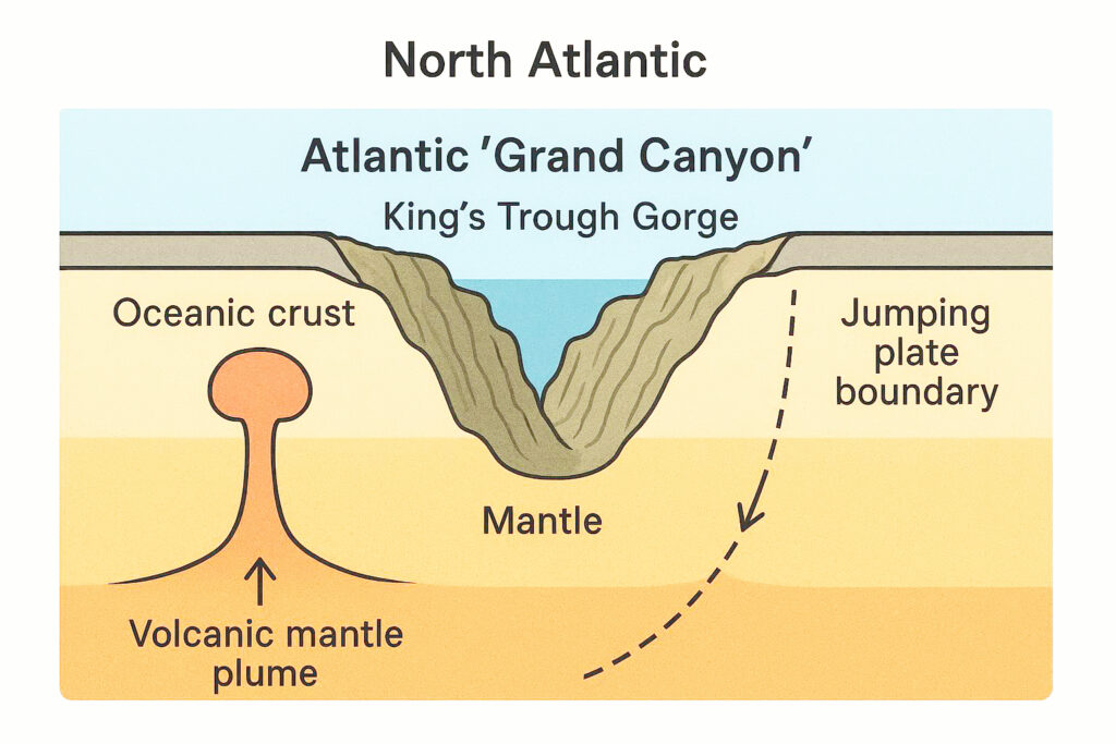 Entstehung des atlantischen „Grand Canyon“ – Ursprung des King’s Trough