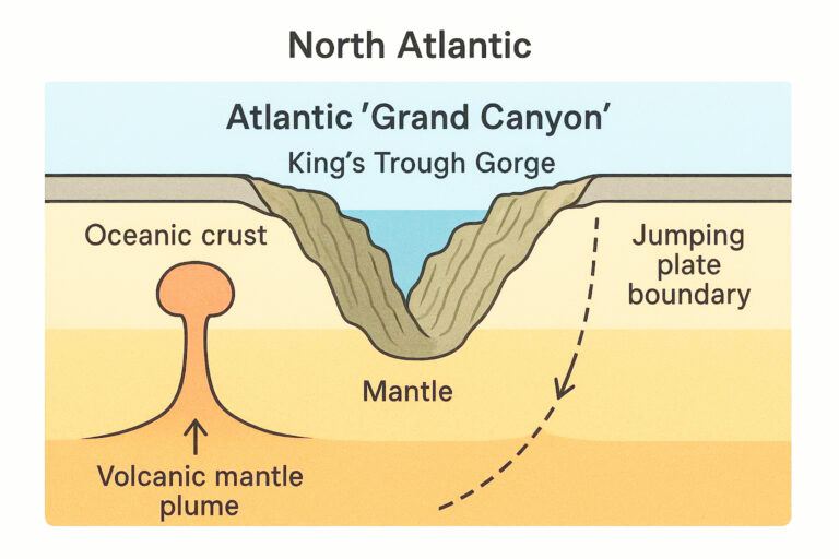 Entstehung des atlantischen „Grand Canyon“ – Ursprung des King’s Trough